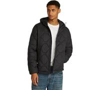 Tommy Hilfiger Herren Steppjacke mit Kapuze, Schwarz (Black), XXL
