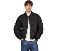 Tommy Hilfiger Herren Steppjacke Onion Quilted Bomber Übergangsjacke, Schwarz (Black), M