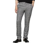 Tommy Hilfiger Herren Stoffhose Denton Brushed Check Anzughose, Grau (Turbine Grey), 28W/32L