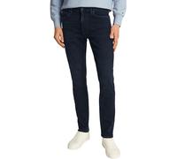 Straight-Jeans TOMMY HILFIGER "CORE DENTON" Gr. 36, Länge 34, blau (blau schwarz), Herren, Denim/Jeans, Obermaterial: 45% Baumwolle, 35% Viskose, 10% Lyocell, 8% Elastomultiester, 2% Elasthan, Jeans (