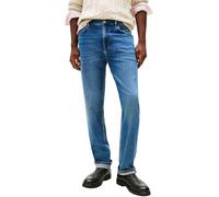 Straight-Jeans TOMMY HILFIGER "DENTON Slim Straight Fit", Herren, Gr. 32, Länge 34, sep indigo, Denim/Jeans, Obermaterial: 99% Baumwolle, 1% Elasthan, gerade lang, Jeans Straight-Jeans (48714907-32) s