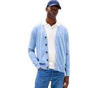 Tommy Hilfiger Herren Strickjacke Cardigan Essential Cotton mit Knopfleiste, Blau (Brisk Blue), XS