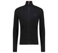 Tommy Hilfiger Herren Strickjacke mit Bio-Baumwolle Regular Fit, schwarz, Gr. S
