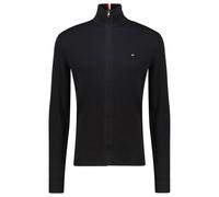 Cardigan TOMMY HILFIGER "PIMA ORG CTN CASHMERE ZIP THRU" Gr. XL (54), schwarz (black) Herren Strickjacken Cardigans (58664918-XL)