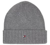 Tommy Hilfiger Herren Strickmütze Essential Wintermütze, Grau (Mid Grey Heather), Onesize
