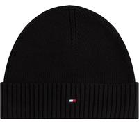 Tommy Hilfiger Flag Pima Beanie Schwarz Mann (Herstellerartikelnummer: AM0AM12796-BDS-OS)