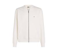 Tommy Hilfiger Herren Sweatjacke FLAG LOGO BASEBALL ZIP THROUGH, weiss, Gr. XXXL