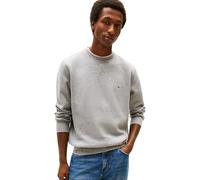 Tommy Hilfiger Herren Sweatshirt Essential Fleece Crew Neck Regular Fit, Grau (Medium Grey Heather), L