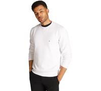 Tommy Hilfiger Herren Sweatshirt Essential Fleece Crew Neck Regular Fit, Weiß (White), L