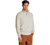 Tommy Hilfiger Herren Sweatshirt mit Reißverschluss Essential Fleece 1/4 Zip Mock-Rollkragen