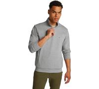 Tommy Hilfiger Herren Sweatshirt mit Reißverschluss Essential Intechno 1/4 Zip mit Stehkragen, Grau (Light Grey Heather), XS
