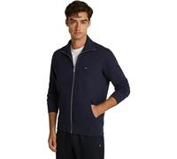 Tommy Hilfiger Herren Sweatshirt mit Reißverschluss Essential Terry mit Stehkragen, Blau (Desert Sky), XXL