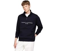 Tommy Hilfiger Sweatshirt mit Troyerkragen in Marineblau, Größe M, Artikelnr. 1368336M Marineblau M 70% Bio-Baumwolle, 30% Polyester