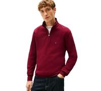 Tommy Hilfiger Herren-Sweatshirt, mittelschwer, gerippt, 1/4-Reißverschluss, Deep Rouge, XX-Large