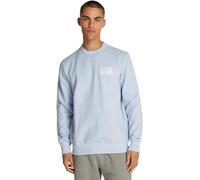 Tommy Hilfiger Herren Sweatshirt Monotype Label Rundhalsausschnitt, Blau (Breezy Blue), M