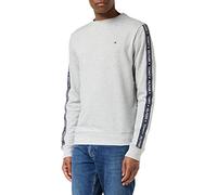 Tommy Hilfiger Herren Sweatshirt ohne Kapuze, Grau (Grey Heather), M