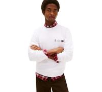 Tommy Hilfiger Herren Sweatshirt Small Crest Outline mit Rundhalsausschnitt, Weiß (White), XXL