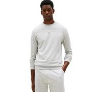 Tommy Hilfiger Herren Sweatshirt Track Top mit Rundhalsausschnitt, Grau (Ice Grey Heather), S