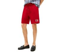 Tommy Hilfiger Herren Sweatshorts mit 100% Baumwolle und Kordelzug Shorts, Mittelrot, Mittel