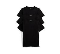 Tommy Hilfiger T-Shirt mit Rundhalsausschnitt im 3er-Pacl in Black, Größe L