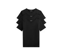 Tommy Hilfiger T-Shirt mit abgerundetem V-Ausschnitt im 3er-Pack in Black, Größe XL