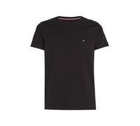 Tommy Hilfiger Herren T-Shirt Kurzarm Core Stretch Slim Fit, Schwarz (Black), S