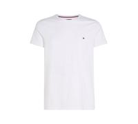 Tommy Hilfiger Herren T-Shirt Kurzarm Core Stretch Slim Fit, Weiß (White), L