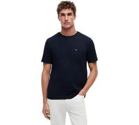 Tommy Hilfiger Herren T-Shirt Kurzarm Essential mit Brusttasche, Blau (Desert Sky), M
