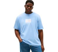 Tommy Hilfiger Herren T-Shirt Kurzarm Flag Tee Regular Fit, Blau (Cloudy Blue), 2XL