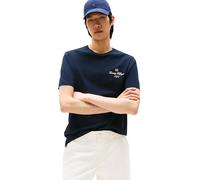 Tommy Hilfiger Herren T-Shirt Kurzarm Outline Script Tee Regular Fit, Blau (Desert Sky), L