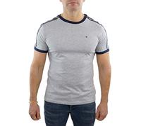 Tommy Hilfiger Herren T-Shirt Kurzarm Rundhalsausschnitt, Grau (Grey Heather), M