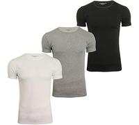 Tommy Hilfiger Herren T-Shirt im 3er Pack, anthrazit, Gr. L