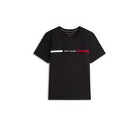 Tommy Hilfiger Regular Fit T-Shirt Rundhals schwarz, Bedruckt