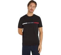 Tommy Hilfiger Regular Fit T-Shirt Rundhals schwarz, Bedruckt