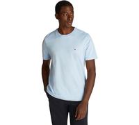 Tommy Hilfiger Herren T-Shirt Kurzarm Seasonal Solid Tee mit Rundhalsausschnitt, Blau (Breezy Blue), M