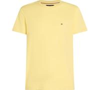 Tommy Hilfiger Herren T-Shirt Kurzarm Seasonal Solid Tee mit Rundhalsausschnitt, Gelb (Citronella), L