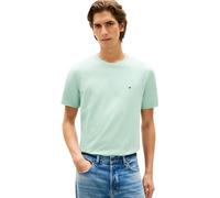 Tommy Hilfiger Herren T-Shirt Kurzarm Seasonal Solid Tee mit Rundhalsausschnitt, Grün (Crushed Mint), XL