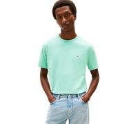 Tommy Hilfiger Herren T-Shirt Kurzarm Seasonal Solid Tee mit Rundhalsausschnitt, Türkis (Arctic Aqua), L