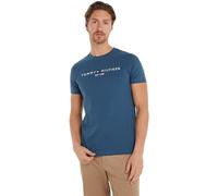 Tommy Hilfiger Herren T-Shirt Kurzarm Slim Fit, Blau (Aegean Sea), 3XL