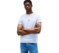 Tommy Hilfiger Herren T-Shirt Kurzarm Slim Fit, Blau (Heathered Blue), L