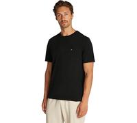 Tommy Hilfiger Herren T-Shirts Kurzarm Essential Regular Fit Rundhalsausschnitt, Schwarz (Black), L