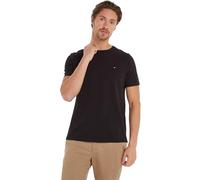 Tommy Hilfiger Herren T-Shirts Kurzarm Essential Regular Fit Rundhalsausschnitt, Schwarz (Black), L