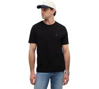 Tommy Hilfiger Herren T-Shirts Kurzarm Essential Regular Fit Rundhalsausschnitt, Schwarz (Black), XS