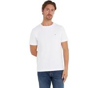 Tommy Hilfiger Herren T-Shirts Kurzarm Essential Regular Fit Rundhalsausschnitt, Weiß (White), L