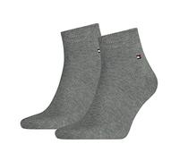 Tommy Hilfiger Herren TH MEN QUARTER 2P Sneakersocken 2 Paar, Grau (Middle Grey Melange 758), 47/49