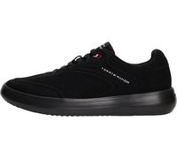 Sneaker TOMMY HILFIGER "TH MODERN LIGHTCUP KNIT", Herren, Gr. 42, schwarz, Textil, Schuhe Sneaker, Freizeitschuh, Halbschuh, Schnürschuh mit Logoschriftzügen (78767403-42) schwarz