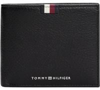 Tommy Hilfiger Querbörse Herren TH Premium Leather CC and Coin Wallet black