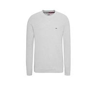 Tommy Jeans Herren Pullover REG ESSENTIAL WAFFLE, grau, Gr. L