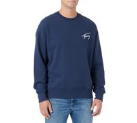 Tommy Hilfiger Herren TJM Tommy Signature Crew Sweatshirts, Twilight Navy, L