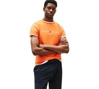 Tommy Hilfiger "TOMMY LOGO TEE" aus reiner Baumwolle (52529401-L) brilliant orange